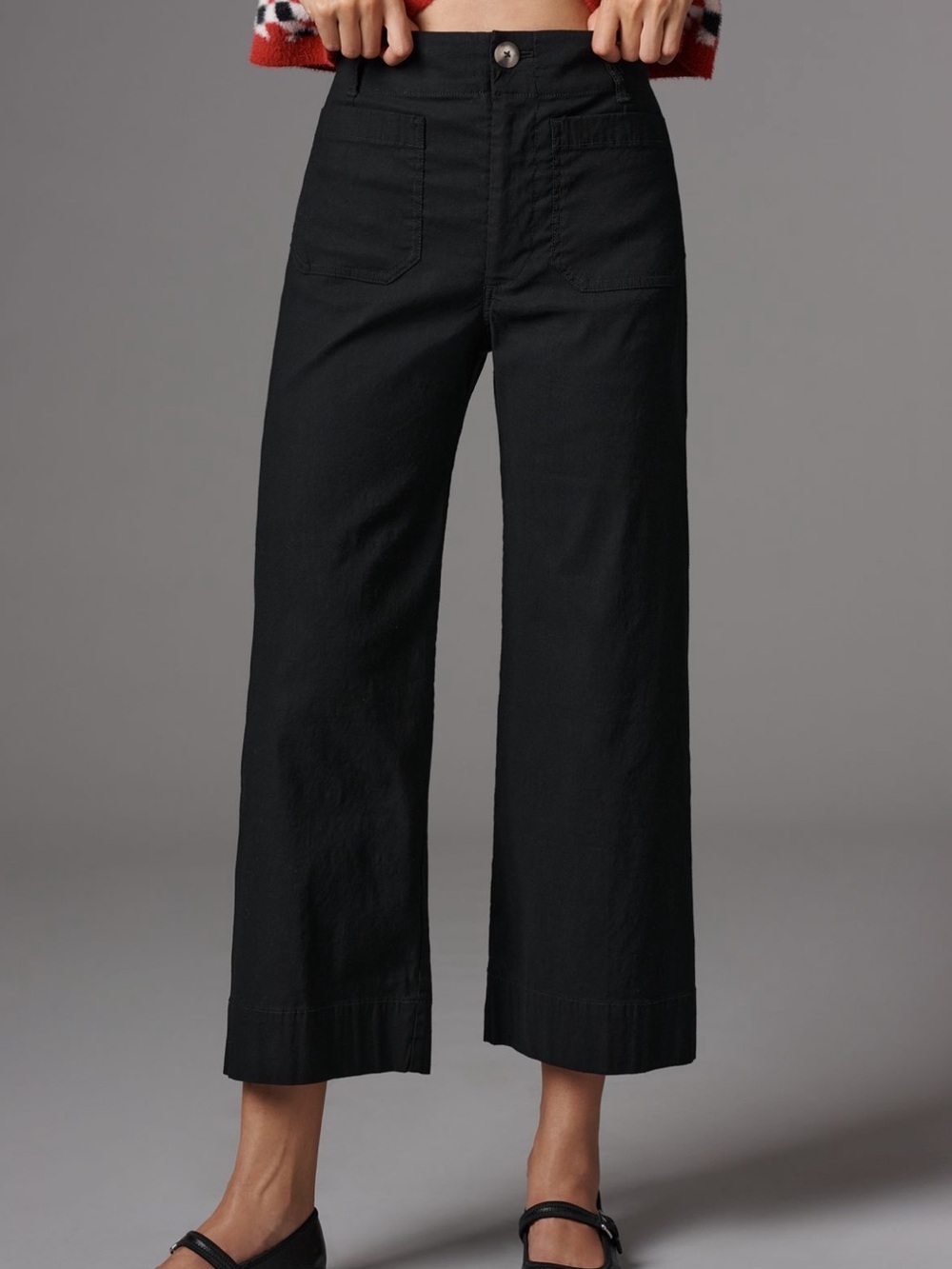 Colette Magic Fabric Crop Wide-Leg Pants
